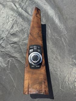 OEM BMW F30 328i iDrive Controller w/ Wood Center Console Trim