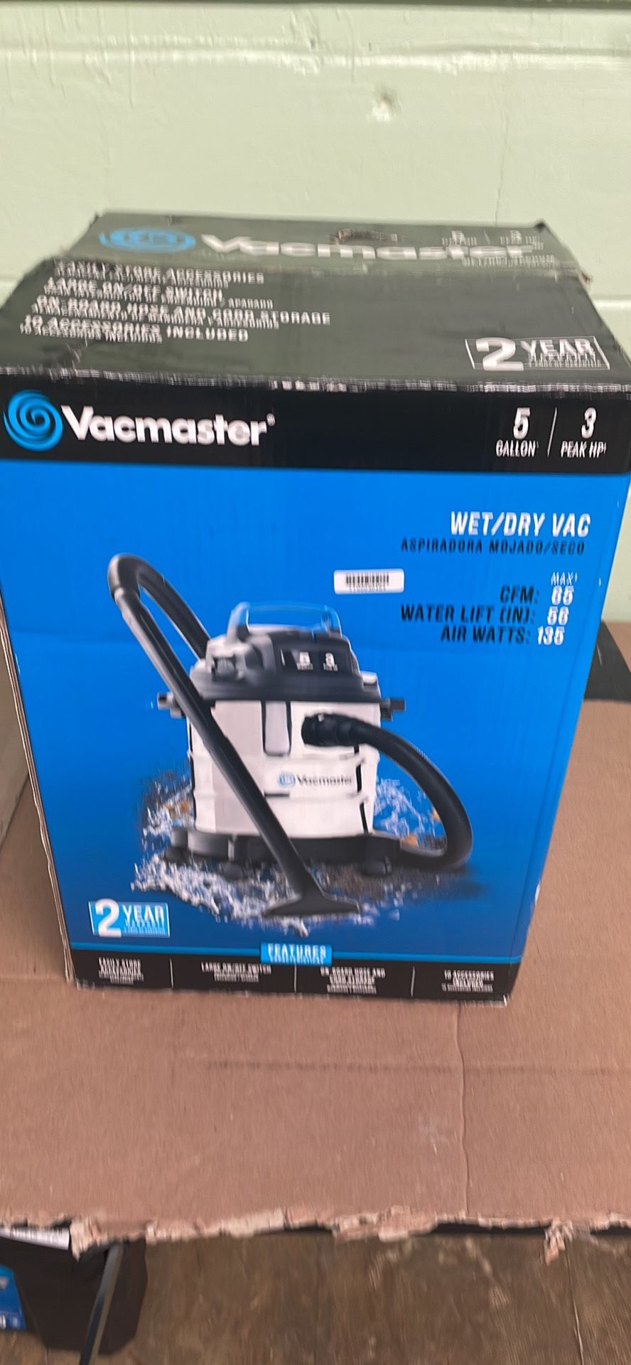 VACMASTER WET/DRY VACUUM