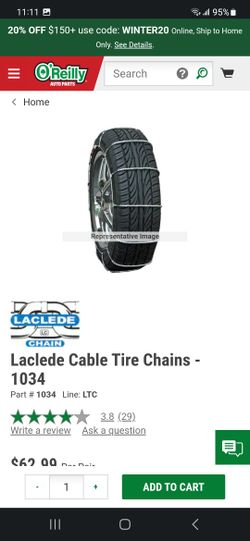 Brand New: Laclede Cable Tire Chains - 1034