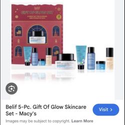 Macy’s Belif 5 Piece Skin Glowing Set Brand New