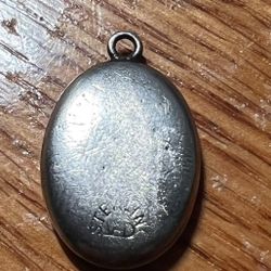 VINTAGE STERLING SILVER CHARM - Plain with Engraving 