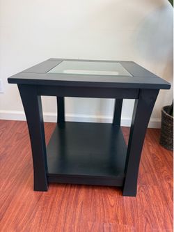 Black Modern End Table