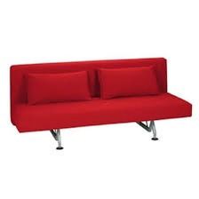 DWR Sliding Sleeper Sofa with 2 Covers (Natural & Red)