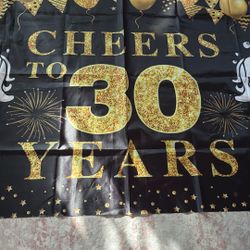 30 Birthday Banner 30 Anniversary
