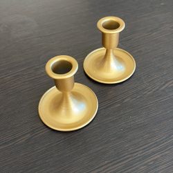 Gold Taper Candle Holders