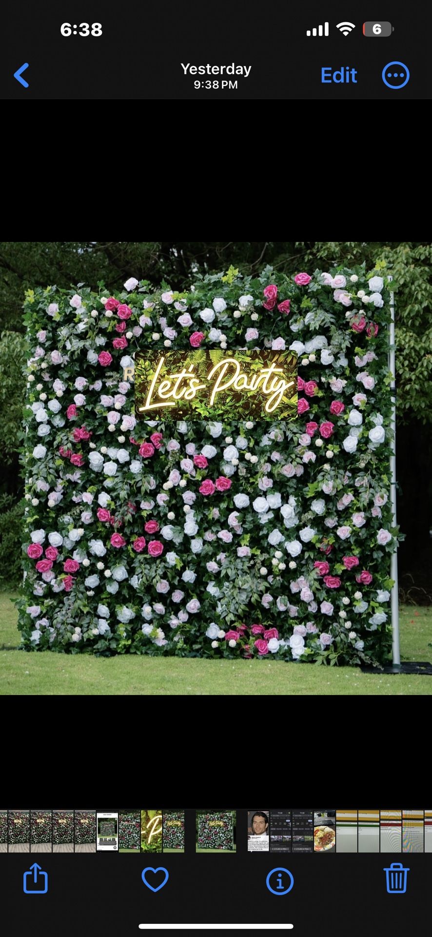 Rose Wall Backdrop