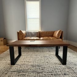 Leather Couch Crate & Barrel
