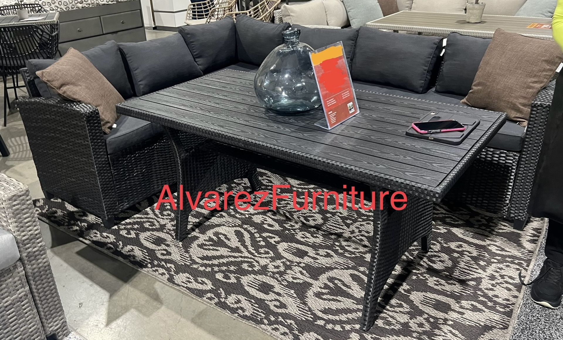 Patio Furniture Outdoor Sectional With Table