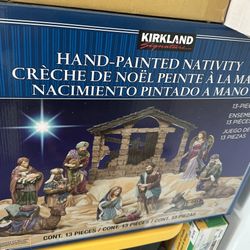 HAND PAINTED NATIVITY