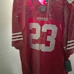McCaffrey RED & WHITE Jersey