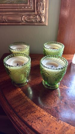 Candles cut glass