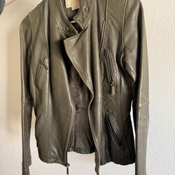 Michael Kors Leather Jacket XS