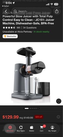 Ninja Cold Press Juicer JC151