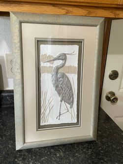 Pelican wall art about 16”x11”