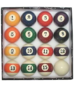 Trademark billiard pool ball set with big numbers set opened box