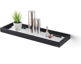 Bathroom Shelf, Glass Shelves, 20.47 Inch Large Glass Bathroom Shelf, 8mm Extra Thick Tempered Clear Glass Shelf Wall Mounted Modern Rectangular,Matte