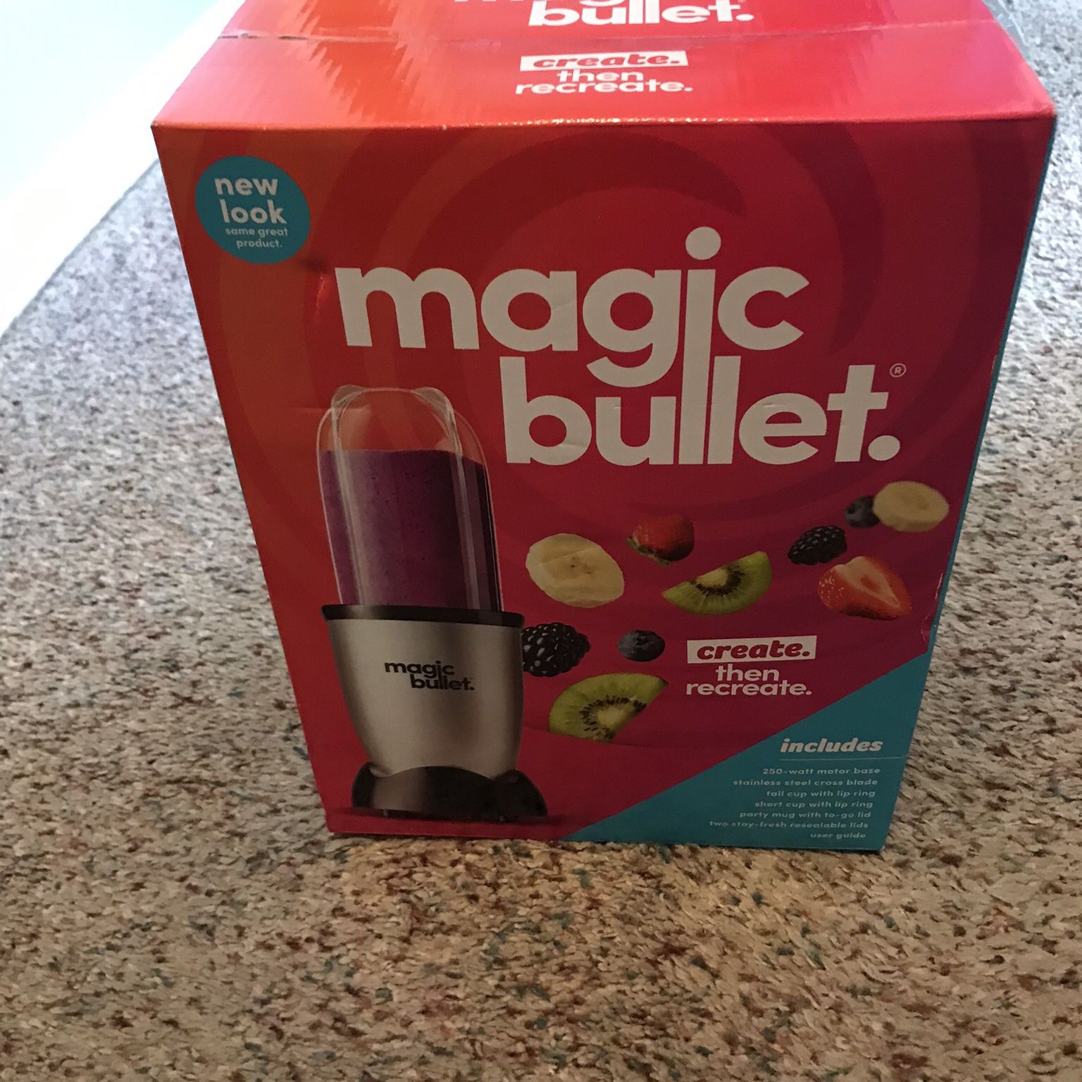 Magic Bullet Tall Cup (1) Short Cups (2) Stay Fresh Resealable Lids