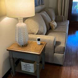 Set If 2 Cream Sofas 