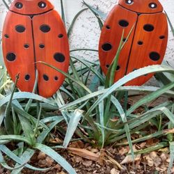 Cute Lady Bug Yard Art