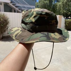 Youth Camo Sun-Bucket Hat Summer Outdoor Safari Fishing ☀️