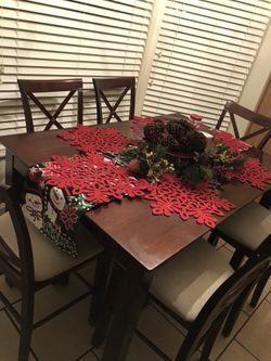 6 Chairs & Counter High Table Set