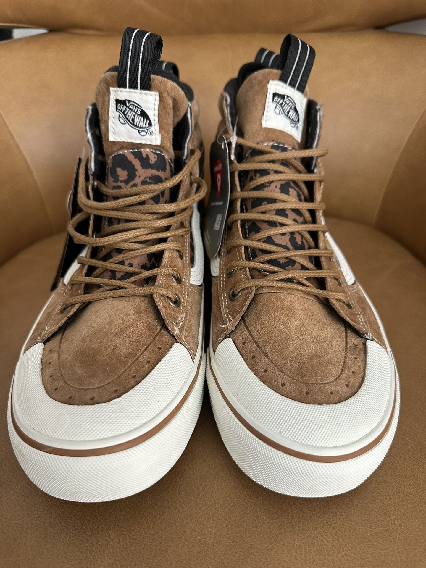 Vans Suede Sk8 Hi MTE Shoes Boots Leopard Chipmunk Water Resistant