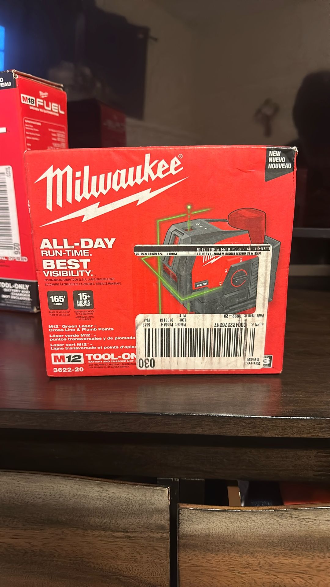 Milwaukee M12 12-Volt Lithium-lon Cordless Green 125 ft. Cross Line and Plumb Points Laser Level (Tool-Only)