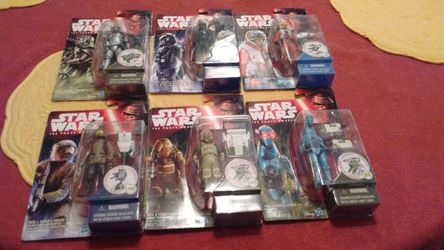 Star Wars action figures $5 each R2D2 set $10 (only have 2 of those available)! Great stocking stuffers