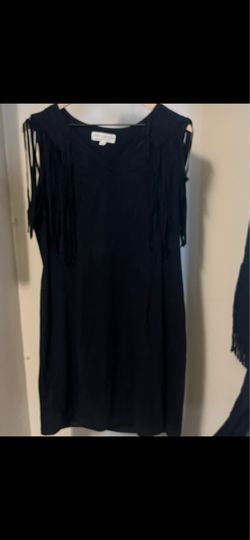 Black ladies dress w subtle western flair