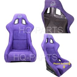 NRG Prisma FRP-302PP-PRISMA Fixed Back Racing Seat Purple Large OBO