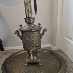 Vintage Persian Samovar With Large Tray 