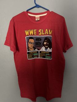 Homage WWE Slam Rock n’ Sock Connection Tee | The Rock & Mankind | Men’s M