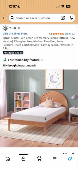 Twin Memory Foam Mattress (AVAIL. 8/3)
