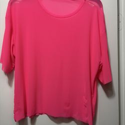 Pink sheer Top