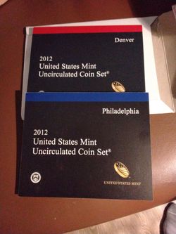 2012 US Mint Uncirculated Coin Set Denver & Philadelphia