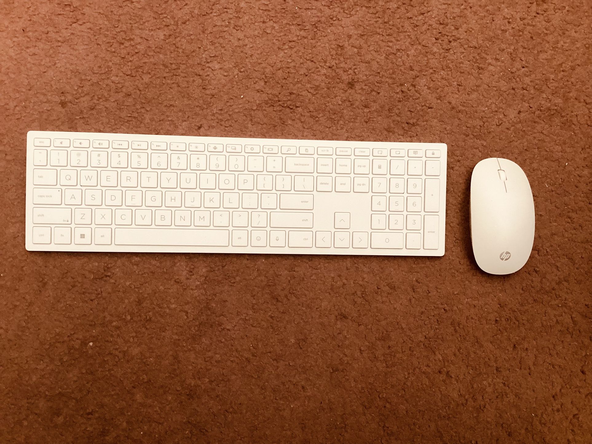 OPEN BOX!!! HP White Wireless Keyboard & Mouse