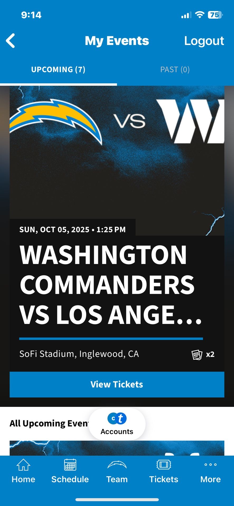 Charger Tickets