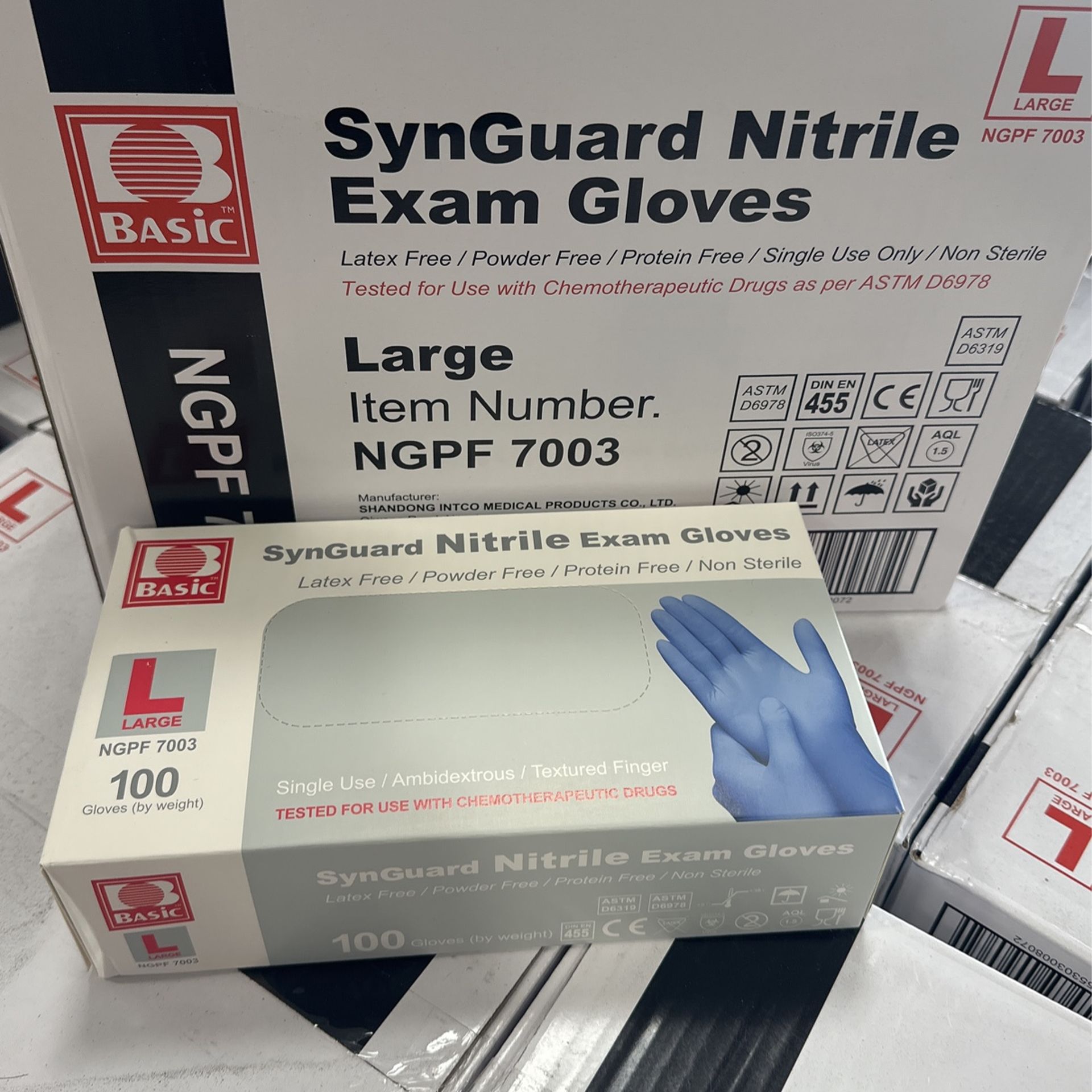 Intco Basic Synguard Nitirle Exam Gloves S M L xL for Sale in Los