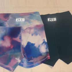 Two FLEO V Waistband Shorts - Size Small - CrossFit, Athleisure, Workout Shorts - Priced For Two Less Than One