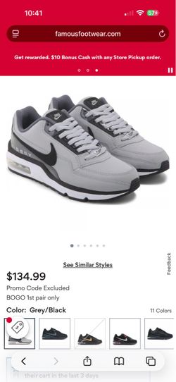 Nike Air Max LTD Sneakers Grey/Black