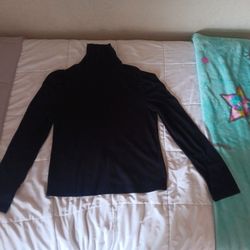  Black Turtle Neck Long Sleeve Shirt