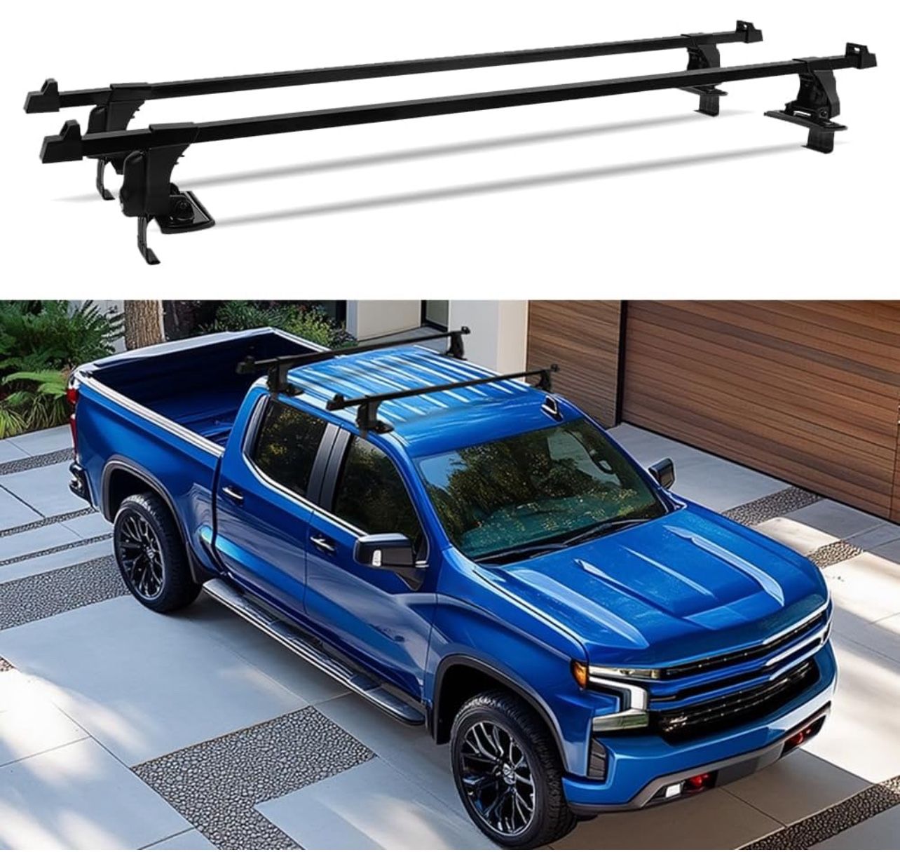 DREAMIZER Universal Roof Rack Cross Bars,Glossy Black 54" Cross Bars Roof Rack,Aluminum Crossbars Replacement for Toyota Corolla Honda Civic Nissan Se