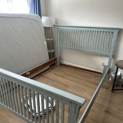 Queen Bed Frame and boxspring 