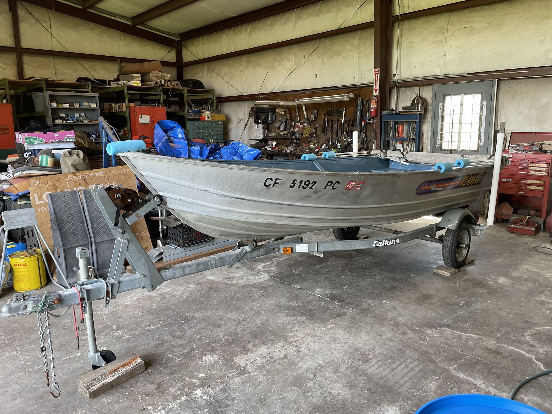 1997 Klamath 14’ aluminum Boat 