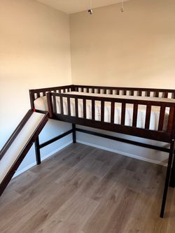 Kids Twin Loft Bed + Slide
