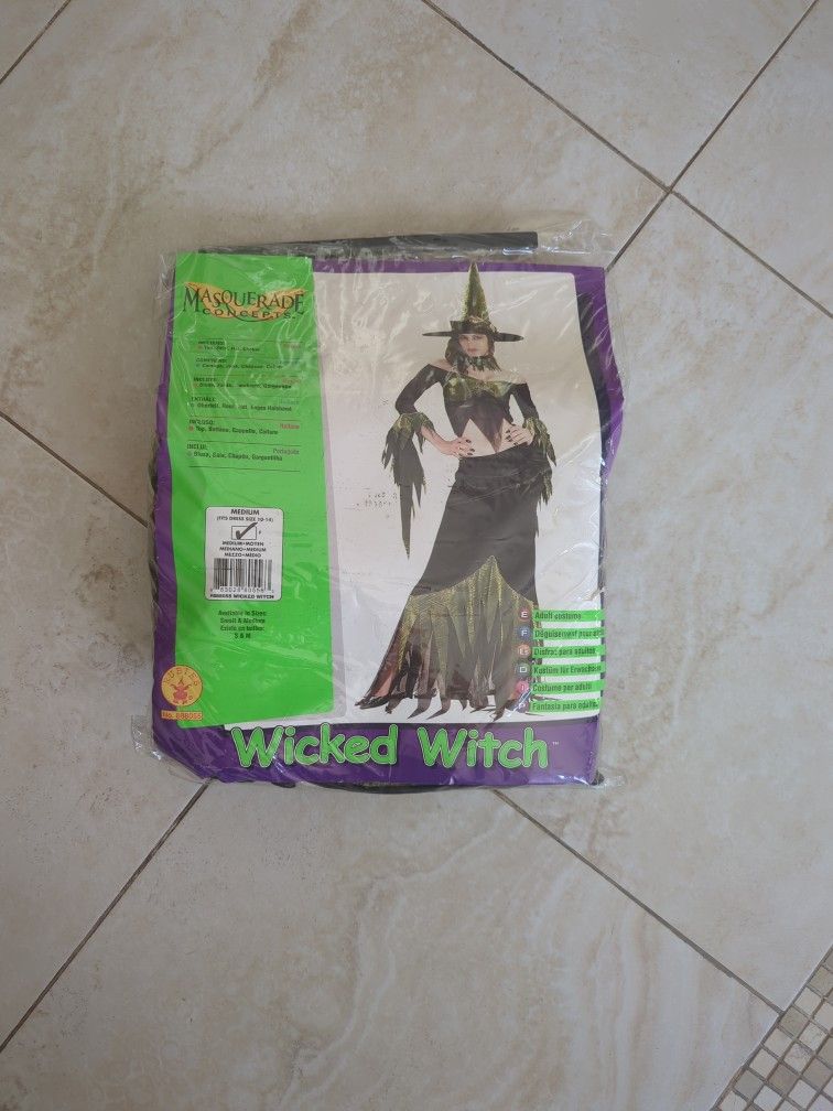 Wicked Witch Adult Women's Costume Size M (10-14)