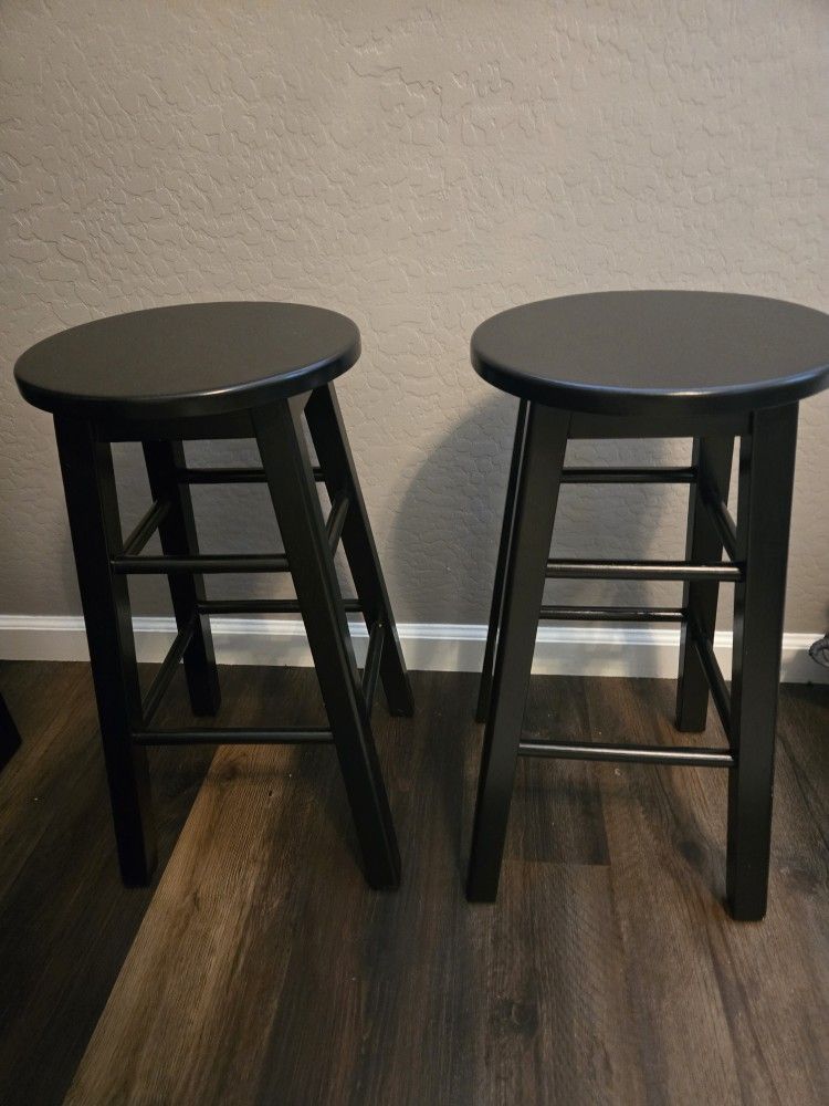 Brand New Never Used Black Stools