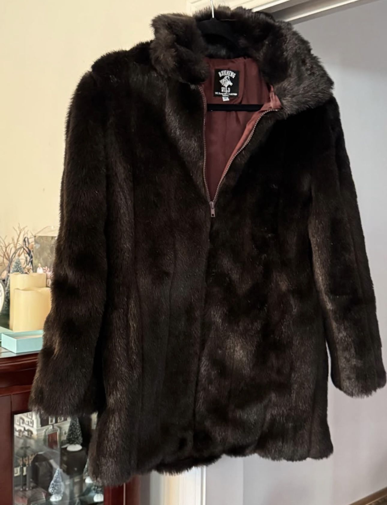 Faux Fur Coat – Like New (Size M)