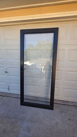 Metal glass exterior door