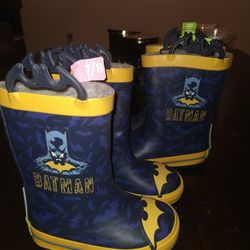 Batman Rain Boots Size 9/10 & 7/8 